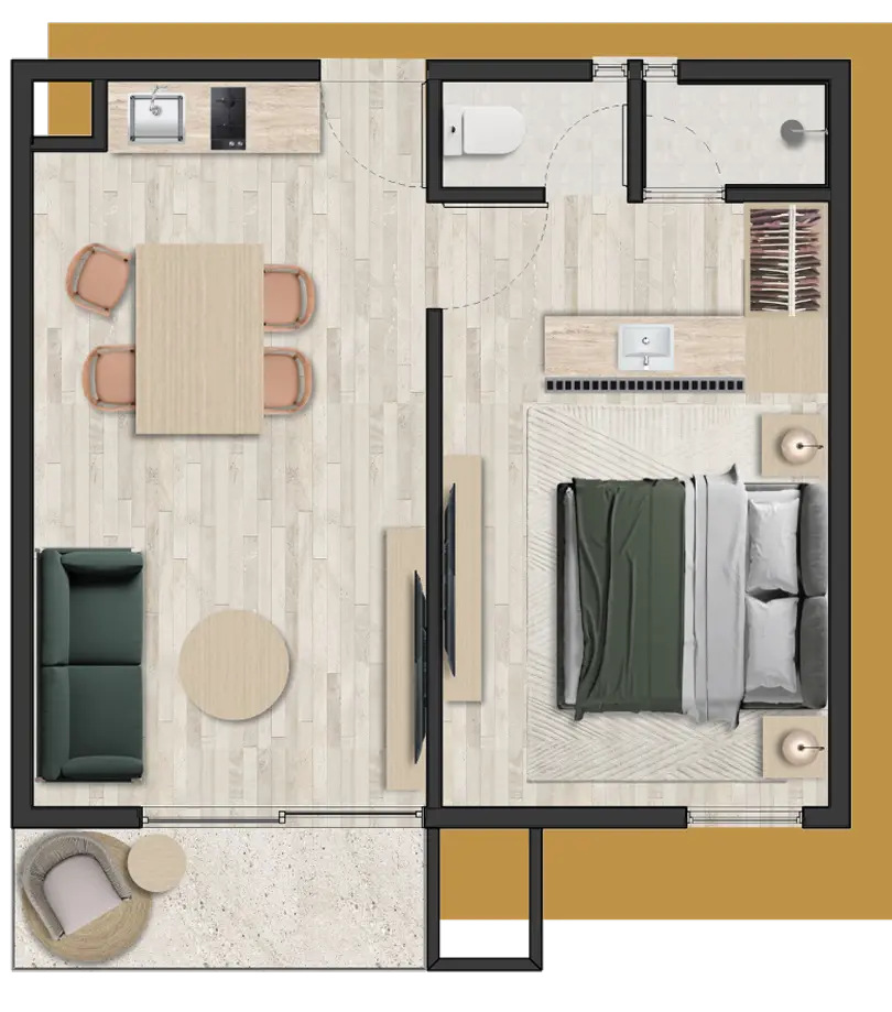 Plano de Departamento 1R B