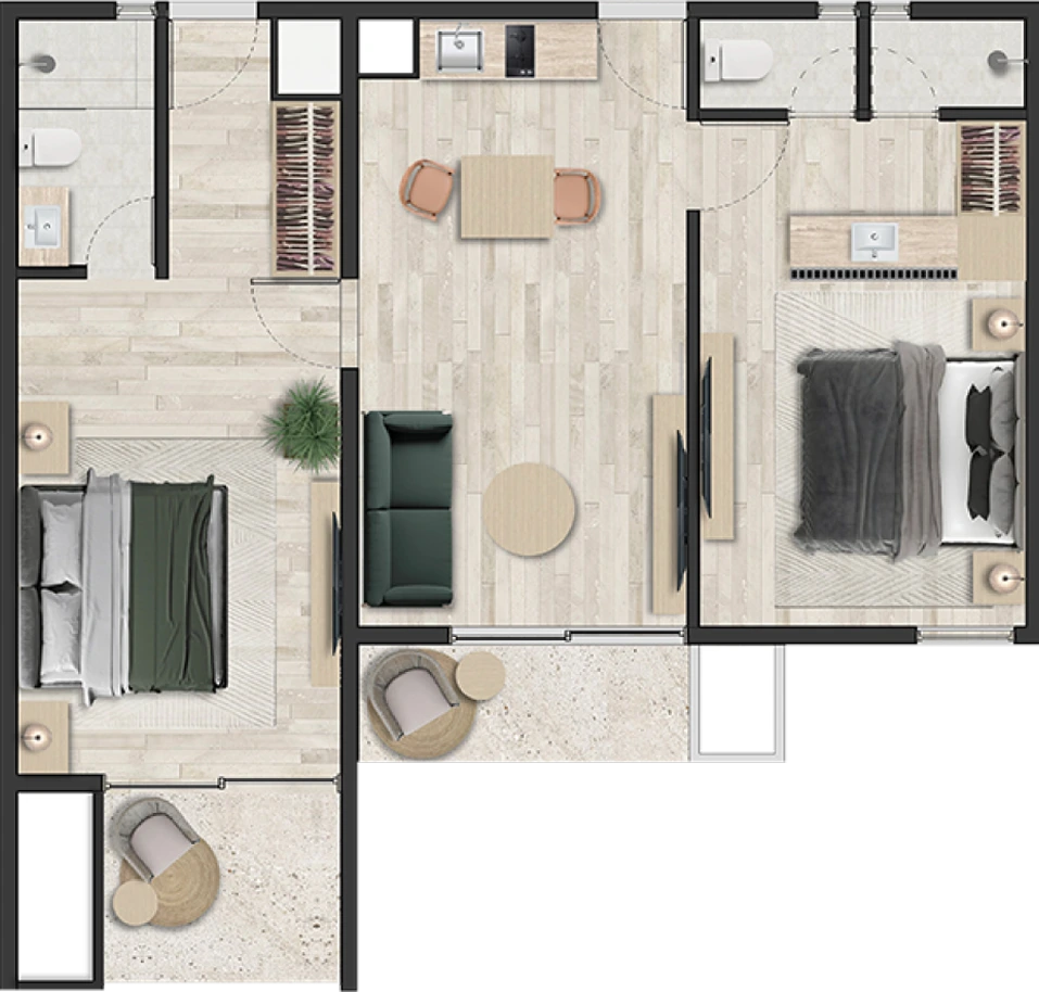 Plano de Departamento 2R B